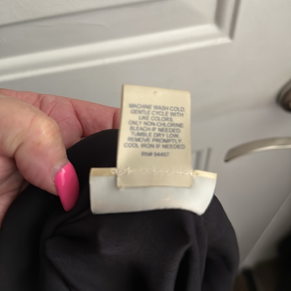 Travel Smith black Dress size 1x fake wrap dress - Picture 5 of 5